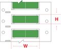 Brady Write On Green Wire Marker Sleeves, PermaSleeve(R) Polyolefin, 3PS-250-2-GR-2 3PS-250-2-GR-2