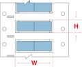 Brady Write On Blue Wire Marker Sleeves, PermaSleeve(R) Polyolefin, 3PS-250-2-BL-2 3PS-250-2-BL-2