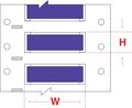 Brady Write On Violet Wire Marker Sleeves, PermaSleeve(R) Polyolefin, PS-250-2-VT-S PS-250-2-VT-S