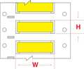 Brady Write On Yellow Wire Marker Sleeves, PermaSleeve(R) Polyolefin, PS-1500-2-YL-S PS-1500-2-YL-S