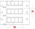 Brady Write On White Wire Marker Sleeves, PermaSleeve(R) Polyolefin, 2HX-375-2-WT-4 2HX-375-2-WT-4