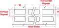 Brady White Vinyl Cloth Wire Marker, THT-165-498-2.5-SC THT-165-498-2.5-SC