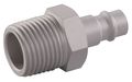 Speedaire Coupler Plug, (M)NPT, 1/4, Aluminum 30E524