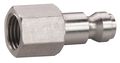 Speedaire Coupler Plug, (F)NPT, 1/4,304 SS 30E562