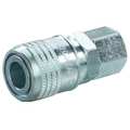 Speedaire Quick Connect Hose Coupling, 1/4 in Body Size, 1/4 in Hose Fitting Size, Sleeve, Socket, 30E687 30E687