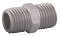 Zoro Select Pipe Nipple, Aluminum, 3/8 (M)NPT 30E648