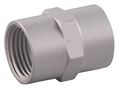 Zoro Select Pipe Coupling, Aluminum, 1/4 (F)NPT 30E649
