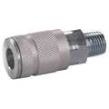 Speedaire Coupler Body, (M)NPT, 1/4, Zinc Pltd Steel 30E655