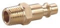 Speedaire Coupler Plug, (M)NPT, 1/4, Brass 30E707