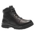 Wolverine Size 9 Men's 6 in Work Boot Steel Work Boot, Black W04714