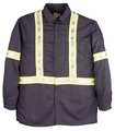 Big Bill Flame Resistant Collared Shirt, Navy, UltraSoft(R), L 235US7-LR-NAY