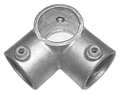 Zoro Select Structural Pipe Fitting, Side Outlet Tee, Cast Iron, 2 in Pipe Size, 50000 lb Tensile Strength 30LX01