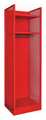 Hallowell Gear Locker, (1) Tier, (1) Wide, Steel, Red, Powder Coated Finish, 24 3/4 in W, 22 in D, 86 1/4 in H TGNN42(84)-1BC-G-RR-HT