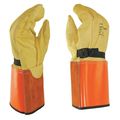 Salisbury Elec. Glove Protector, 9, Yellow/Orange, PR LP4S/9