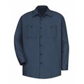 Red Kap Mens Cotton Work Shirt Navy, M SC30NV RG M