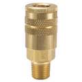 Parker Quick Connect Hose Coupling, 1/4 in Body Size, 1/4 in Hose Fitting Size, Sleeve, Socket, 30E710 B22