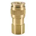 Parker Coupler Body, Brass, FNPT, 1/4 In. Pipe UC-251-4FP