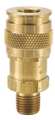 Parker Coupler Body, Brass, MNPT, 3/8 In. Pipe UC-251-6MP