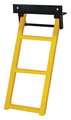 Buyers Products 3-Rung Yellow Retractable Truck Steps with Nonslip Tread - 17.38 x 35 Inch RS3Y