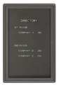 Quartet Magnetic Enclosed Letter Directory 36"x24", Black 2963LM