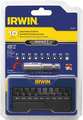 Irwin Insert Bit Set, 10 Pieces, 1/4" Shank 1866983