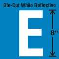 Stranco Die-Cut Reflective Letter Label, E DWR-SINGLE-8-E