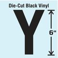 Stranco Die Cut Letter Label, Y DBV-SINGLE-6-Y