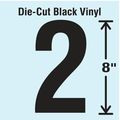 Stranco Die Cut Number Label, 2 DBV-SINGLE-8-2