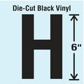 Stranco Die Cut Letter Label, H DBV-SINGLE-6-H
