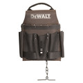 Dewalt Pouch, Tool Pouches, Brown, Leather, 8 Pockets DWST550114