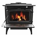 Pleasant Hearth Burning Stove, Wood, Blwr, L, 2,200 sq. ft. LWS-130291