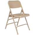 National Public Seating Folding Chair, Beige, 18-3/4 In., PK4 301