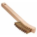 Tanis Brush Brush, Brass Stove and Appliance, 5-3/4 in L Handle, 2-7/8 in L Brush, Hardwood 00462