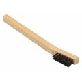 Tanis Brush Brush, Scratch, Wood Handle, Horse Hair, 3x7, 6-1/4 in L Handle, 1-1/2 in L Brush, Hardwood 00029