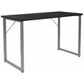 Flash Furniture Writing Desk, 23-1/2" D, 47-1/4" W, 29-1/4" H, Black, Metal, Table Top: Laminate NAN-JN-21721-GG