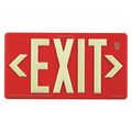 Jessup Glo Brite Exit Sign, PM100, Red Double Sided 7072-B