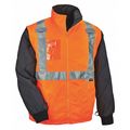 Glowear By Ergodyne Convertible Thermal Jacket, Orange, Small 8287
