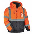 Glowear By Ergodyne High-visibility Orange Bomber Jacket size 8381