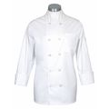Fame Fabrics Chef Coat, Comfort, White, 2X 83417