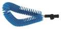 Vikan 7 1/2 in W Clean In Place Brush, Medium, 4 1/2 in L Handle, 20 in L Brush, Blue, Polypropylene 53743