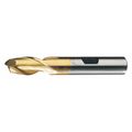 Cleveland 2-Flute HSS Square Single End Mill Cleveland HG-2-TN TiN 1/2"x1/2"x1"x3-1/4" C41555