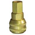 Weatherhead Coupler Body, (F)NPT, 3/8, Brass 4200