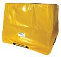 Enpac 56 1/2 in x 56 1/2 in x 44 in 44 in Tarp Cover, Yellow, HDPE 5116-TARP