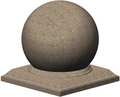 Petersen Manufacturing 48" Spherical Security Bollard, Concrete SPH48