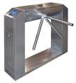 Turnstile 3 Arm L.Hand Turnstile, Electric, Brushed, Drop Arm, 1-Way 1101E-SS-LE-DA