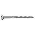 Zoro Select Wood Screw, #8, 2-1/2 in, Plain Stainless Steel Flat Head Torx Drive, 200 PK U30115.016.0250