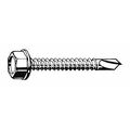 Zoro Select Self-Drilling Screw, #8 x 5/8 in, Zinc Plated Steel Hex Head Hex Drive, 200 PK U31810.016.0062