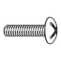 Zoro Select #6-32 x 1/2 in Phillips Truss Machine Screw, Zinc Plated Steel, 100 PK U24862.013.0050