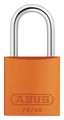 Abus Lockout Padlock, KD, Orange, 2-17/32"H 72/30 KD