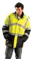 Occunomix Men's Yellow Polyester Jacket size L LUX-TJCW-YL